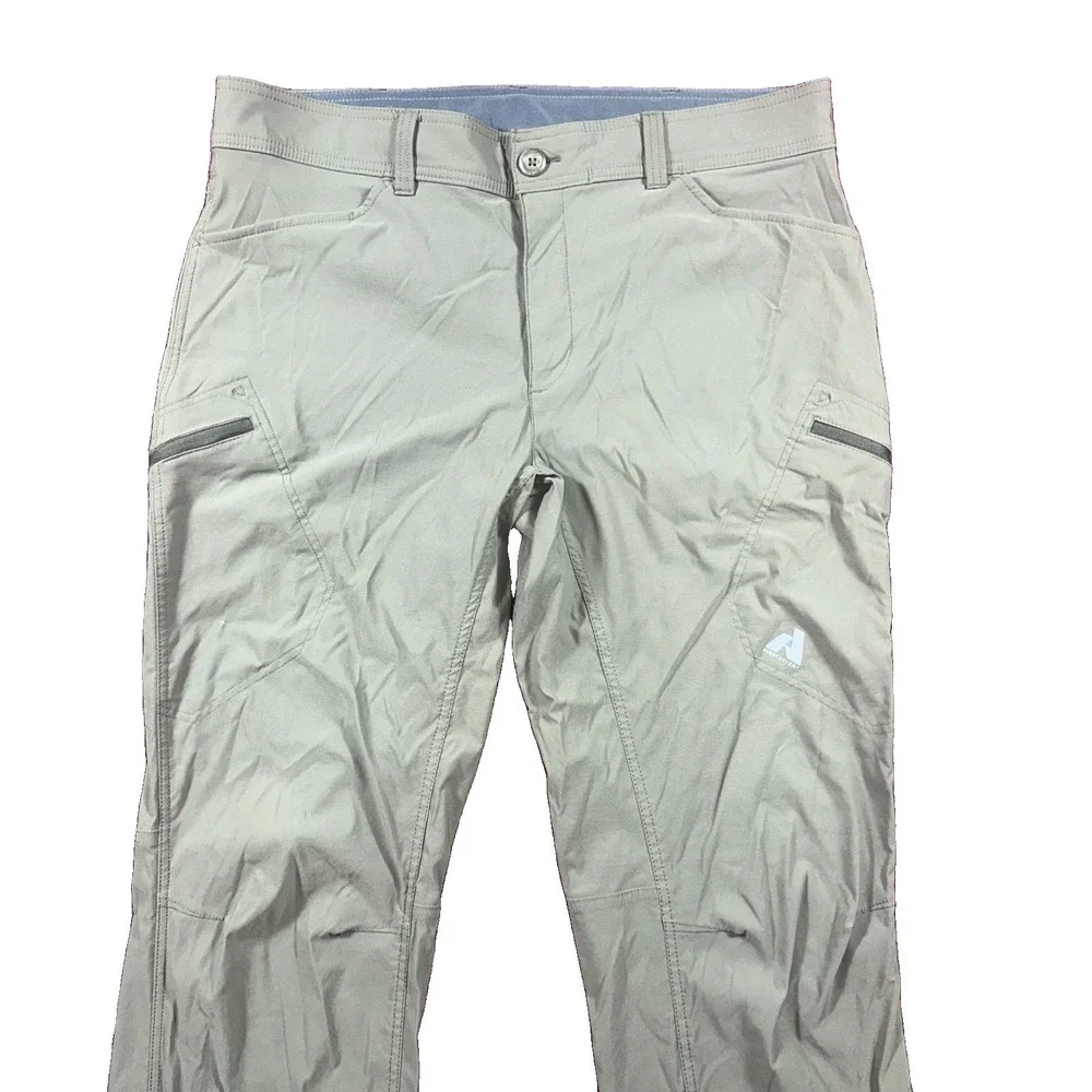 Eddie Bauer Pants Mens Fit 38x34 Green First Ascent Guide Pro Hiking Articulated